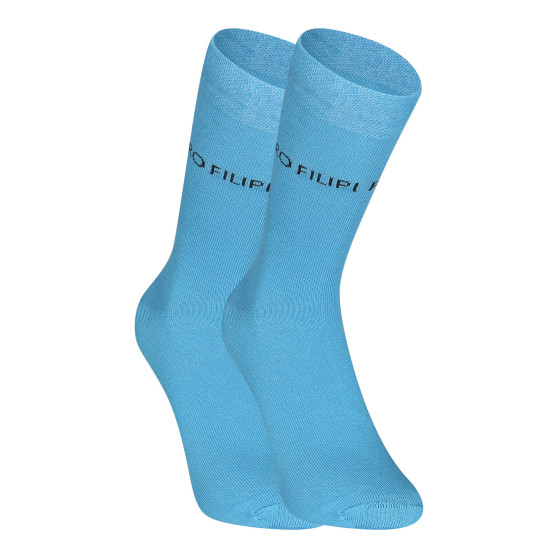 Socken Pietro Filipi hoch bamboo blau (1PBV003)