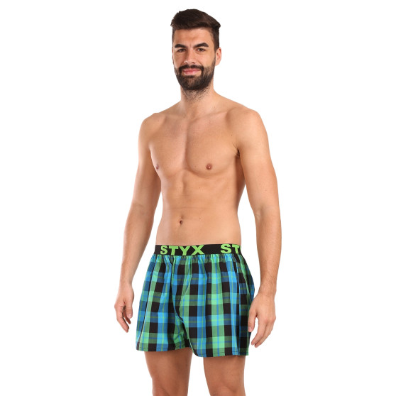 Herren Boxershorts Styx sportlicher Gummizug mehrfarbig (B1038)