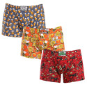 3PACK Herren Klassische Boxershorts  Styx long art klassicher Gummizug mehrfarbig (3F13714)