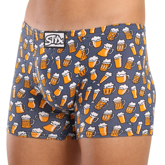 3PACK Herren Klassische Boxershorts  Styx long art klassicher Gummizug mehrfarbig (3F13714)