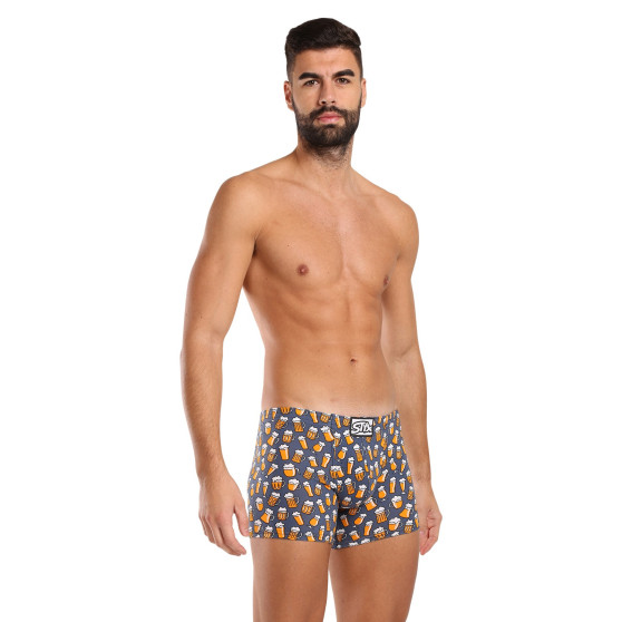 3PACK Herren Klassische Boxershorts  Styx long art klassicher Gummizug mehrfarbig (3F13714)