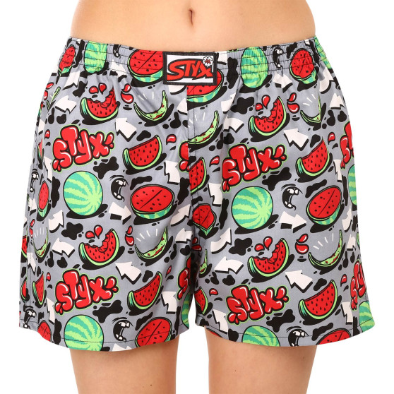 3PACK Styx Schlafshorts für Frauen mehrfarbig (3DTD13199)