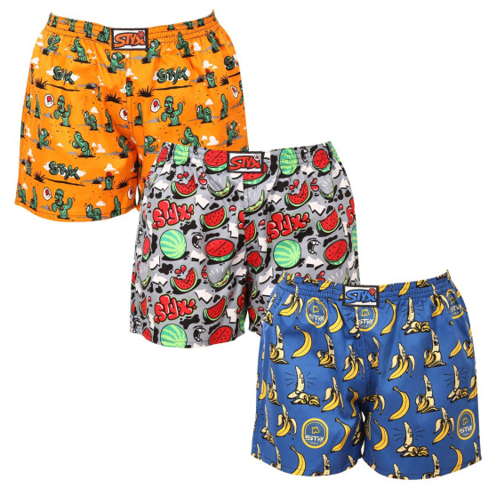 3PACK Styx Schlafshorts für Frauen mehrfarbig (3DTD13199)