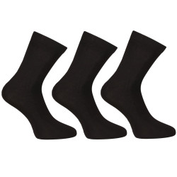3PACK Sneaker Socken Nedeto Bambus schwarz (3PBK01)