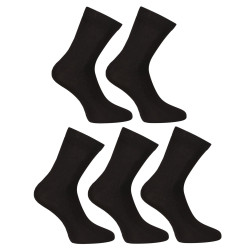 5PACK Sneaker Socken Nedeto Bambus schwarz (5PBK01)