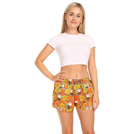 3PACK Damen-Shorts Styx art klassicher Gummizug mehrfarbig (3K14744)