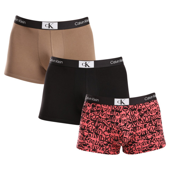 3PACK Herren Klassische Boxershorts Calvin Klein mehrfarbig (NB3528E-N26)