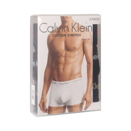 3PACK Herren Klassische Boxershorts Calvin Klein schwarz (U2664G-NOU)