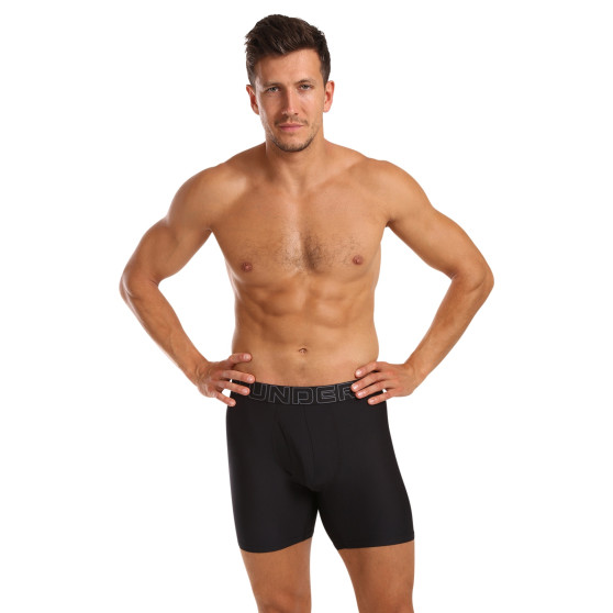 3PACK Herren Klassische Boxershorts Under Armour schwarz (1383884 001)