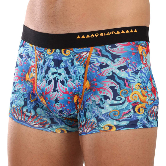 69SLAM Herren-Boxershorts Hip BLUE HABITAT (MSYBUH-PO)