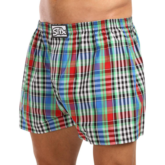 Herren Boxershorts Styx klassischer Gummizug Übergröße mehrfarbig (E1036)