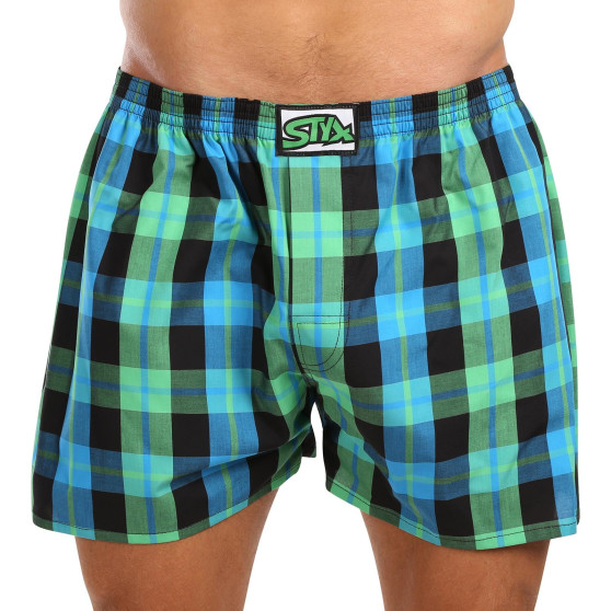 Herren Boxershorts Styx klassischer Gummizug Übergröße mehrfarbig (E1038)