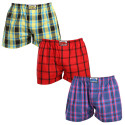 3PACK Herren Boxershorts Styx klassischer Gummizug Übergröße mehrfarbig (3E103133)