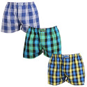 3PACK Herren Boxershorts Styx klassischer Gummizug Übergröße mehrfarbig (3E103840)