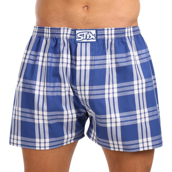 3PACK Herren Boxershorts Styx klassischer Gummizug Übergröße mehrfarbig (3E103840)