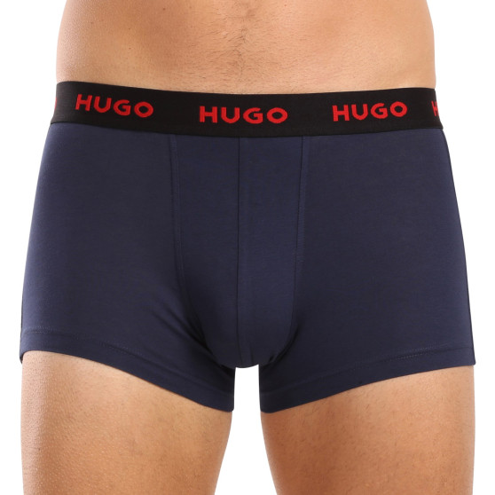 3PACK Herren Klassische Boxershorts HUGO mehrfarbig (50517894 975)