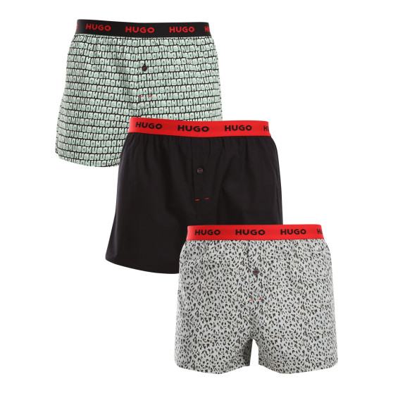 3PACK Herren Boxershorts HUGO mehrfarbig (50518079 972)