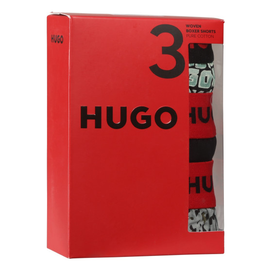 3PACK Herren Boxershorts HUGO mehrfarbig (50518079 972)