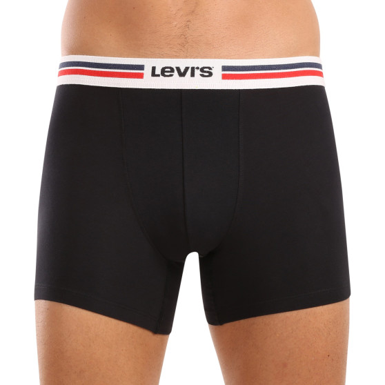 4PACK Herren Klassische Boxershorts Levis schwarz (701224292 001)