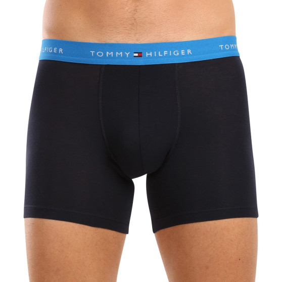 3PACK Herren Klassische Boxershorts Tommy Hilfiger dunkelblau (UM0UM02765 0VZ)