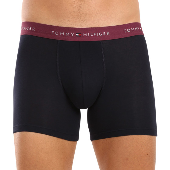 3PACK Herren Klassische Boxershorts Tommy Hilfiger dunkelblau (UM0UM02765 0VZ)