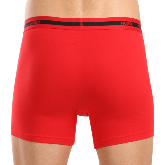 3PACK Herren Klassische Boxershorts HUGO mehrfarbig (50520475 971)