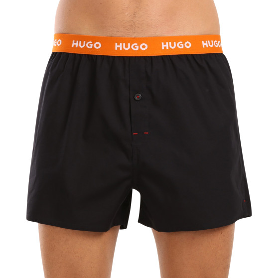 3PACK Herren Boxershorts HUGO schwarz (50518079 961)