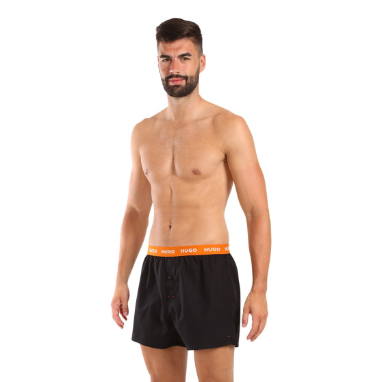 3PACK Herren Boxershorts HUGO schwarz (50518079 961)