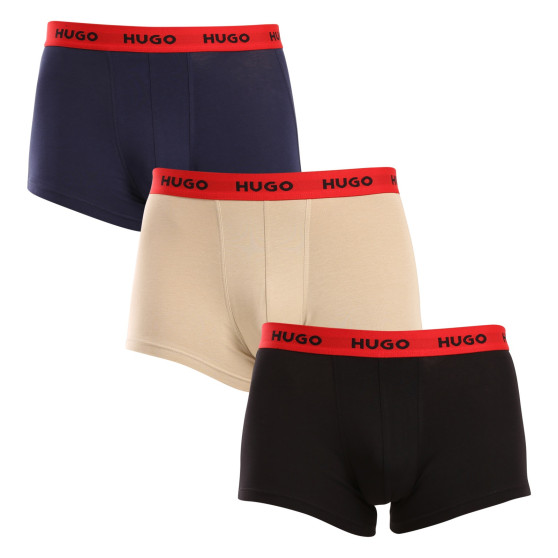 3PACK Herren Klassische Boxershorts HUGO mehrfarbig (50517878 962)