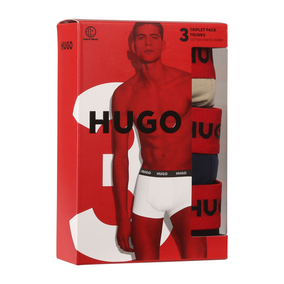 3PACK Herren Klassische Boxershorts HUGO mehrfarbig (50517878 962)