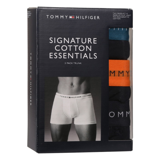 3PACK Herren Klassische Boxershorts Tommy Hilfiger dunkelblau (UM0UM02763 0VH)