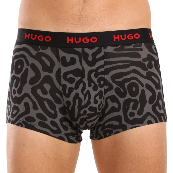 3PACK Herren Klassische Boxershorts HUGO mehrfarbig (50517894 974)