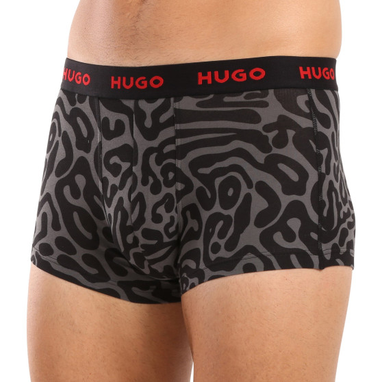 3PACK Herren Klassische Boxershorts HUGO mehrfarbig (50517894 974)