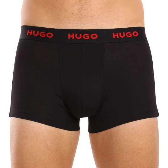 3PACK Herren Klassische Boxershorts HUGO mehrfarbig (50517894 974)