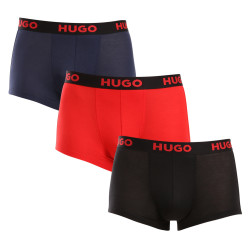 3PACK Herren Klassische Boxershorts HUGO mehrfarbig (50496723 982)