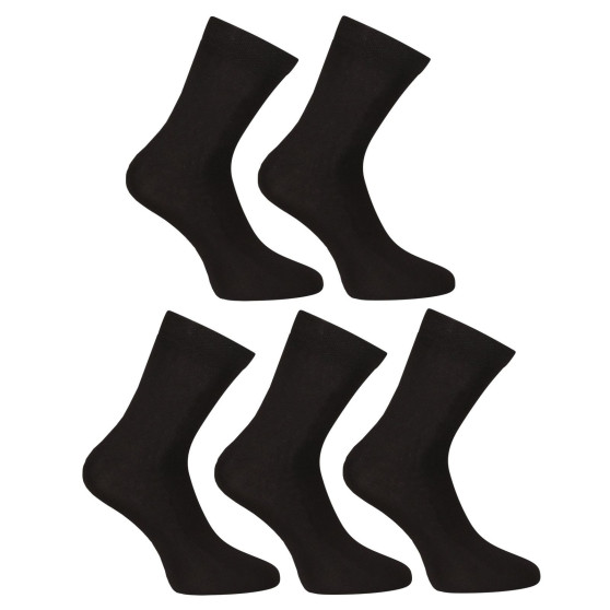 5PACK  4x Socken Knöchelsocken Bambus schwarz - Quartals-Jahresabo Nedeto