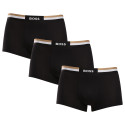 3PACK Herren Klassische Boxershorts BOSS schwarz (50516542 001)