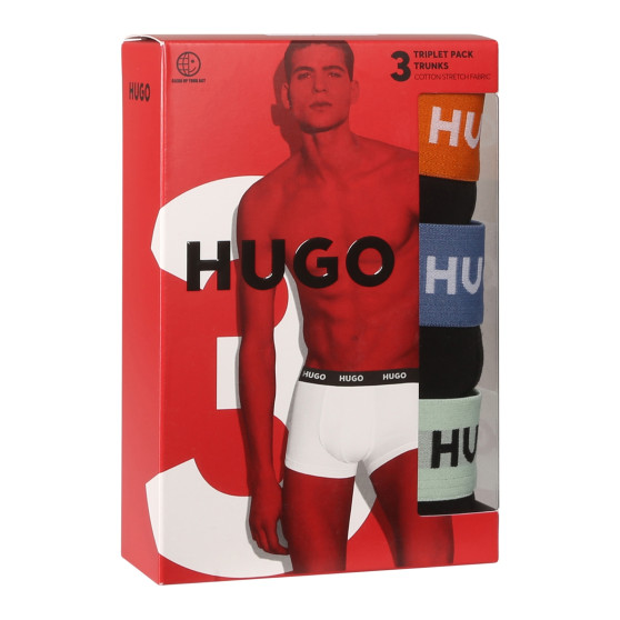 3PACK Herren Klassische Boxershorts HUGO mehrfarbig (50517878 961)