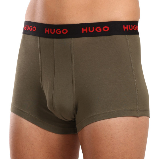 3PACK Herren Klassische Boxershorts HUGO mehrfarbig (50517878 964)