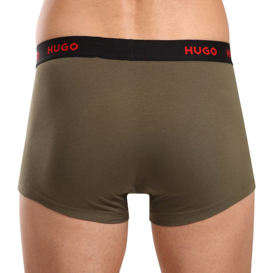 3PACK Herren Klassische Boxershorts HUGO mehrfarbig (50517878 964)