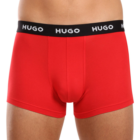 3PACK Herren Klassische Boxershorts HUGO mehrfarbig (50517878 964)