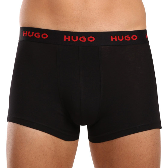 3PACK Herren Klassische Boxershorts HUGO mehrfarbig (50517878 964)