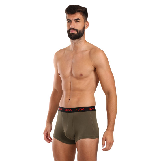 3PACK Herren Klassische Boxershorts HUGO mehrfarbig (50517878 964)