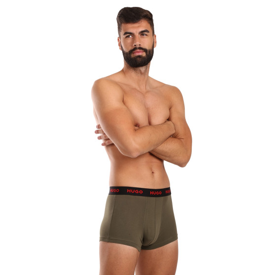 3PACK Herren Klassische Boxershorts HUGO mehrfarbig (50517878 964)