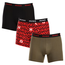 3PACK Herren Klassische Boxershorts HUGO mehrfarbig (50517887 978)