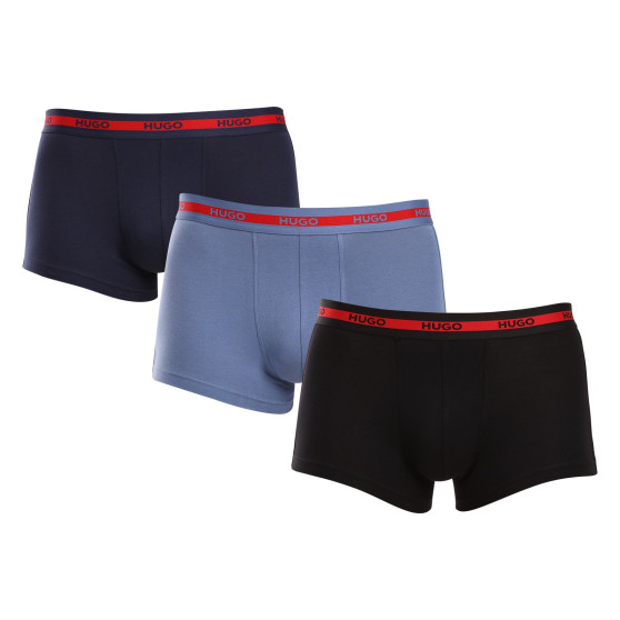 3PACK Herren Klassische Boxershorts HUGO mehrfarbig (50517883 970)