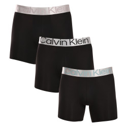 3PACK Herren Klassische Boxershorts Calvin Klein schwarz (NB3075A-QTE)