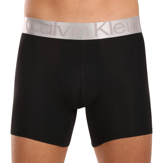 3PACK Herren Klassische Boxershorts Calvin Klein schwarz (NB3075A-QTE)