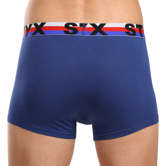 3PACK Styx Herren Boxershorts Sport elastisch dunkelblau tricolour (3G1968)