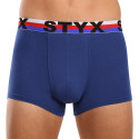 Styx Herren Boxershorts Sport elastisch dunkelblau tricolor (G1968)